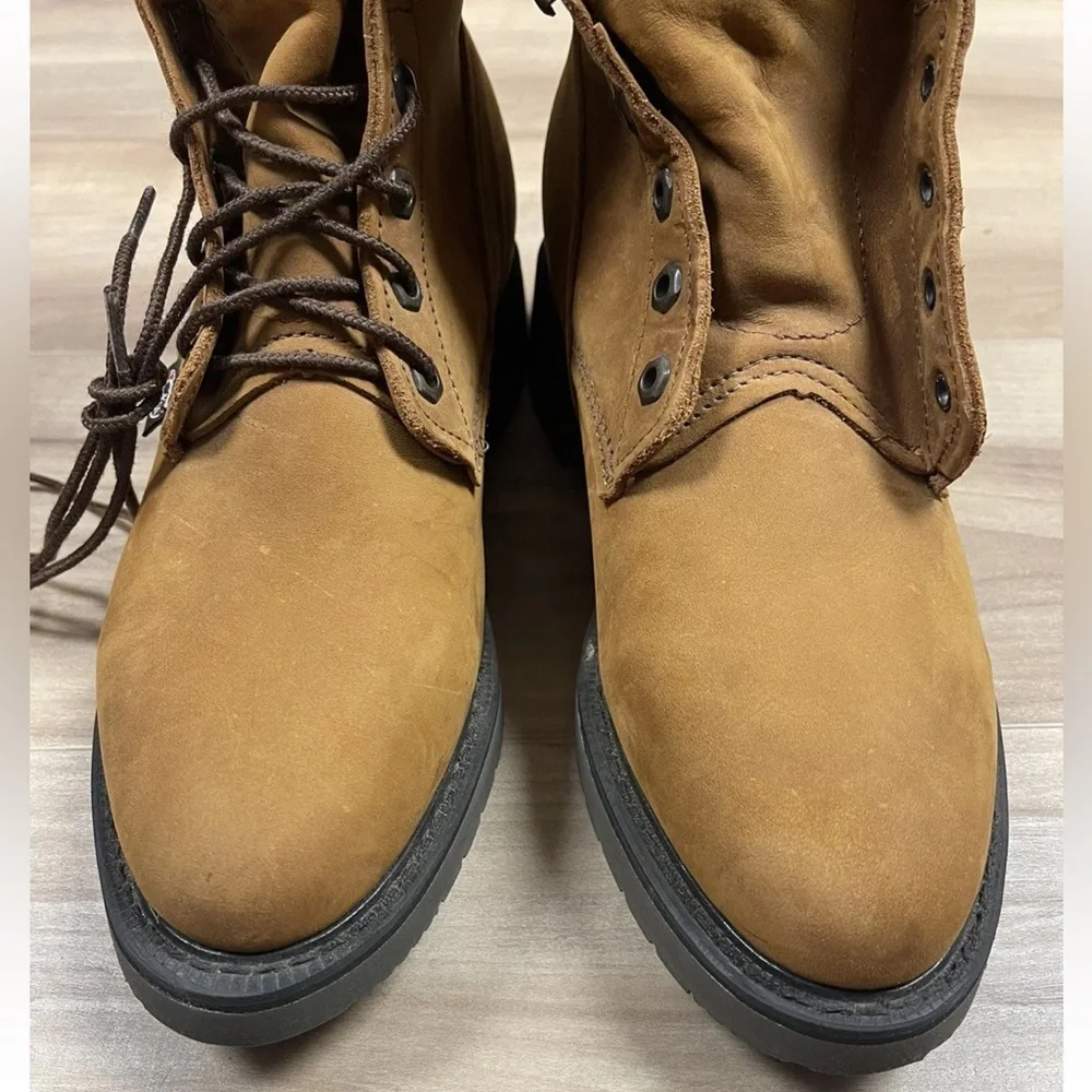 Justin Boots Original Work Boot Style 0760 Brown Men's Soft Toe Size 9EE USA